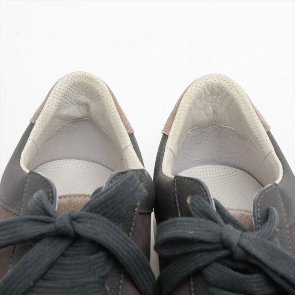Brunello Cucinelli Leather Suede Sneaker Brown x Gray - Picture 13 of 15